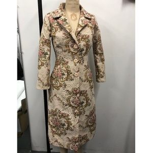 Brocade Floral Overcoat
